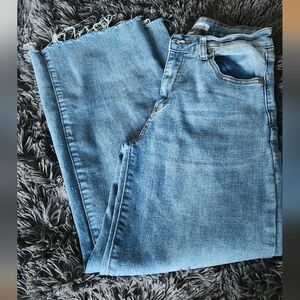 Light Blue Denim Wide Leg Jeans